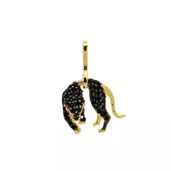 Pingente De Ouro 18k Pantera Negra Pequeno - 10367 - Fábrica do Ouro ®️