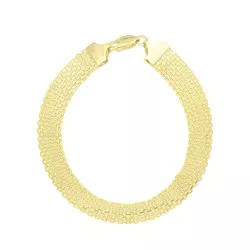 Pulseira De Ouro 18k Bismarck De 10mm Com 19cm - 1... - Fábrica do Ouro ®️
