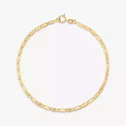 Pulseira De Ouro 18k Piastrine De 1,6mm Com 21cm -... - Fábrica do Ouro ®️