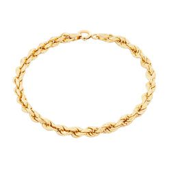 Pulseira De Ouro 18k Corda De 4,2mm Com 19cm - 101... - Fábrica do Ouro ®️