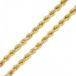 Corrente De Ouro 18k Corda De 3,7mm Com 50cm - 100... - Fábrica do Ouro ®️