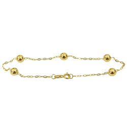 Pulseira Infantil De Ouro 18k Cartie Com Bolinhas ... - Fábrica do Ouro ®️
