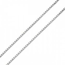 Corrente De Ouro Branco 18k Veneziana De 0,8mm Com... - Fábrica do Ouro ®️