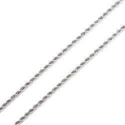 Corrente De Prata 925 Corda De 1,0mm Com 60Cm - 20... - Fábrica do Ouro ®️