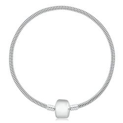 Pulseira De Prata 925 Berloques Com 17Cm - 203898 - Fábrica do Ouro ®️