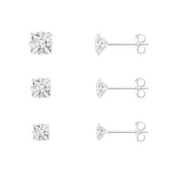 Kit De Prata 925 Trio Ponto De Luz Carrê 3, 4 e 5m... - Fábrica do Ouro ®️