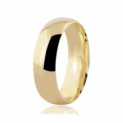 Aliança Individual Casamento De Ouro 18k Com 6mm T... - Fábrica do Ouro ®️