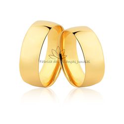 Par De Alianças Para Casamento Em Ouro 10k Anatômicas - MM-137-10k - Fabrica das Alianças Jundiai