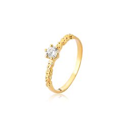 Anel em Ouro 18K - JP-68 - Fabrica das Alianças Jundiai