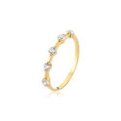 Anel Aparador Delicado em Ouro 18k - JP-11 - Fabrica das Alianças Jundiai