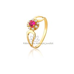 Anel de Formatura Feminino em Ouro 18K - F-589-Natural - Fabrica das Alianças Jundiai