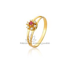 Anel de Formatura Feminino em Ouro 18K - F-592-Natural - Fabrica das Alianças Jundiai