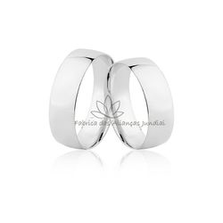Aliança Anatômica De Ouro Branco 10k - MM-135-B-10K - Fabrica das Alianças Jundiai