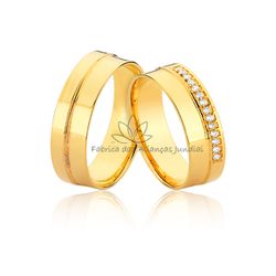 Alianças Jundiaí de Ouro 18k - JE-627 - Fabrica das Alianças Jundiai