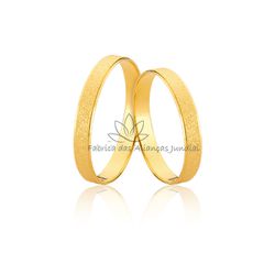 Aliança Delicada de Ouro 18k - JE-609 - Fabrica das Alianças Jundiai