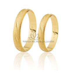 Aliança Diamantada em Ouro 18K - D-44 - Fabrica das Alianças Jundiai