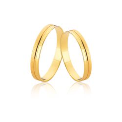 Aliança Diamantada em Ouro 18K - D-80 - Fabrica das Alianças Jundiai