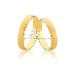 Alianças Baratas de Ouro 18k - JE-618 - Fabrica das Alianças Jundiai