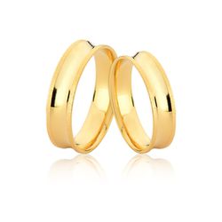 Aliança Concava em Ouro 18K - JE-623 - Fabrica das Alianças Jundiai