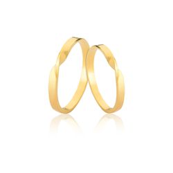 Aliança em Ouro 18K - MJ-03 - Fabrica das Alianças Jundiai