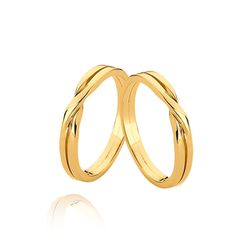 Aliança em Ouro 18K - MJ-08 - Fabrica das Alianças Jundiai
