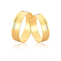 Aliança Reta em Ouro 18K - JE-622 - Fabrica das Alianças Jundiai