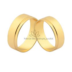 Linda Alianças Em Ouro 18k - J-285 - Fabrica das Alianças Jundiai