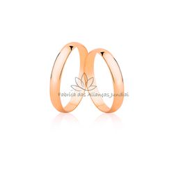 Aliança Meia Cana Em Ouro 10k Rose - CM-30-R-10k - Fabrica das Alianças Jundiai