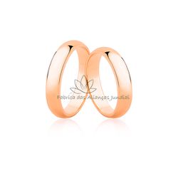 Alianças Em Ouro 10k Rose Para Casamento - CM-42-R-10K - Fabrica das Alianças Jundiai