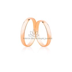 Par De Aliança Em Ouro 10k Rose Com Entrega Rápida - CM-28-R-10k - Fabrica das Alianças Jundiai