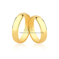 Alianças Em Ouro 10k Para Casamento - CM-45-10k - Fabrica das Alianças Jundiai