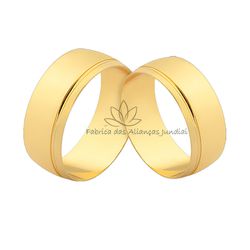 Par De Aliança Em Ouro 18k Para Casamento - CM-172 - Fabrica das Alianças Jundiai