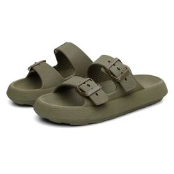 Sandalia Biken Nuvem Verde Militar - Biken Nuvem V... - DROP FALCUCCI