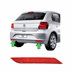 Refletor Para-choque traseiro GOL G7 2018 Á 2020 -... - Fastcarplace