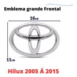 Emblema Grade Hilux Srv 2005 a 2015 Cromado - 57 - Fastcarplace