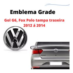 Emblema Logo Vw Traseiro Gol e Voyage G5 G6, Fox, ... - Fastcarplace