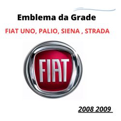 Emblema Da Grade Fiat Palio Siena Strada Toro Mobi... - Fastcarplace