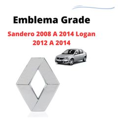 Emblema Logo Grade Sandero 2008 a 2014 Logan 2012 ... - Fastcarplace