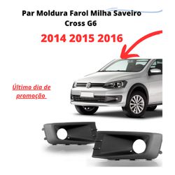 Moldura Farol Milha Volkswagen Saveiro Cross G6 20... - Fastcarplace