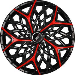 Jogo Calota Moove Black/Red- Cubo Universal Aro 14... - Fastcarplace