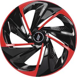 Jogo Calota Nitro Black/Red Aro 13 - 727 - Fastcarplace