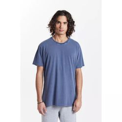 Camiseta Masculina Estonada em Algodão Azul Marinho - F Brazil Store