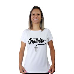 Baby Look-Gratidão.BLA283 - BLA283 - Face de Cristo | Moda Cristã