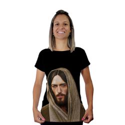 Baby Look-Jesus Cristo Manto.BLA107 - BLA107 - Face de Cristo | Moda Cristã