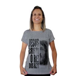 Baby Look-Jesus Cristo Rei dos Reis.BLA101 - BLA101 - Face de Cristo | Moda Cristã