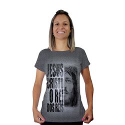 Baby Look-Jesus Cristo Rei dos Reis.BLA102 - BLA102 - Face de Cristo | Moda Cristã