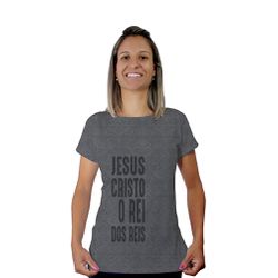 Baby Look-Jesus Cristo Rei dos Reis.BLA134 - BLA134 - Face de Cristo | Moda Cristã