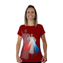 Baby Look-Jesus Misericordioso.BLA344 - BLA344 - Face de Cristo | Moda Cristã