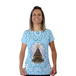 Baby Look-N.Sª Aparecida.BLA002 - BLA002 - Face de Cristo | Moda Cristã