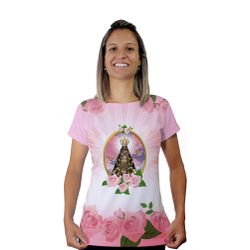 Baby Look-N.Sª Aparecida.BLA036 - BLA036 - Face de Cristo | Moda Cristã
